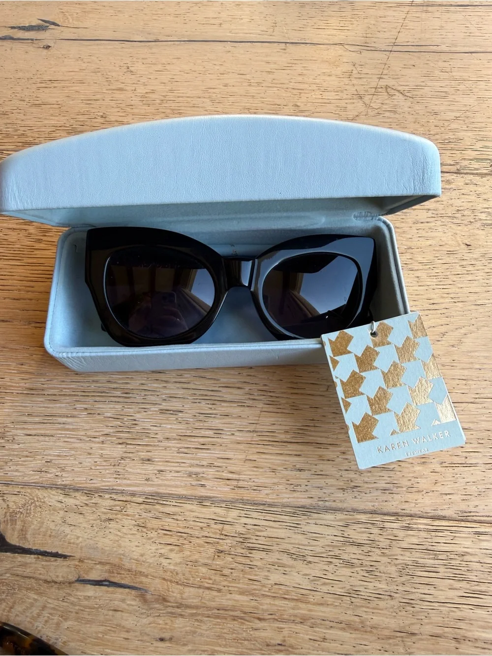 Karen Walker northern lights Black Cat-Eye Women's Sunglasses - with tag